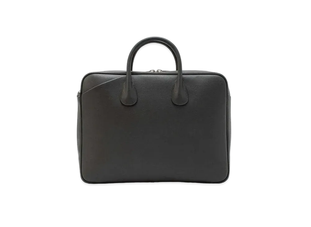 Valextra My Logo Brief Case Padlock "Dark Gray"