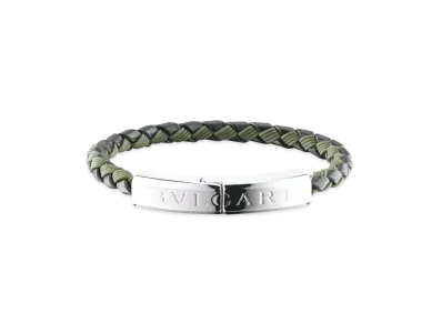 BVLGARI BVLGARI MAN Bracelet "Black/Green"