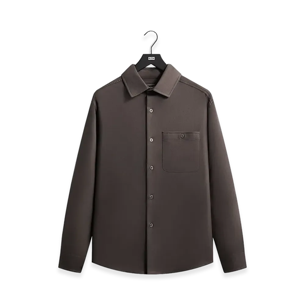 Kith Flannel Tomas Buttondown Shirt "Mineral"