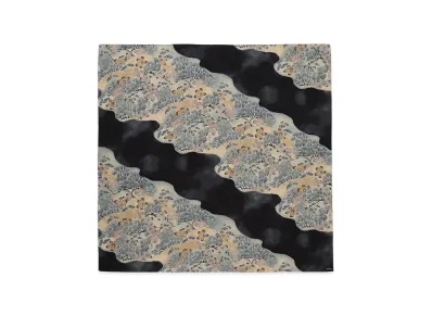 visvim Head Scarf Jacquard (Silk) "Black"