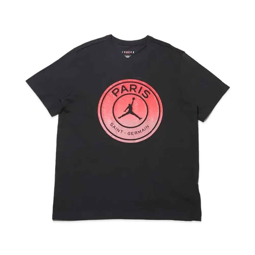 Nike Jordan x PSG SS Logo Tee "Off Noir/Sail"