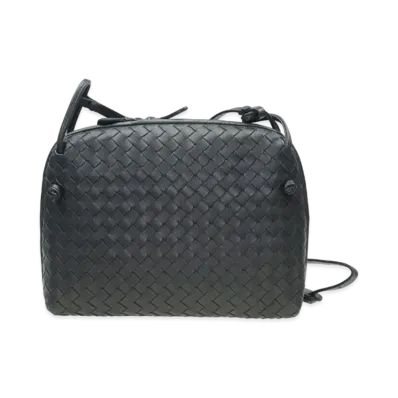 Bottega Veneta Lambskin Crossbody Bag "Dark Grey"