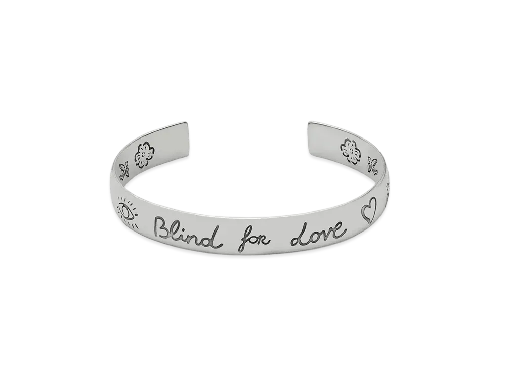 GUCCI Blind for Love Silver Necklace "Silver"