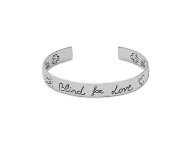 GUCCI Blind for Love Silver Necklace "Silver"