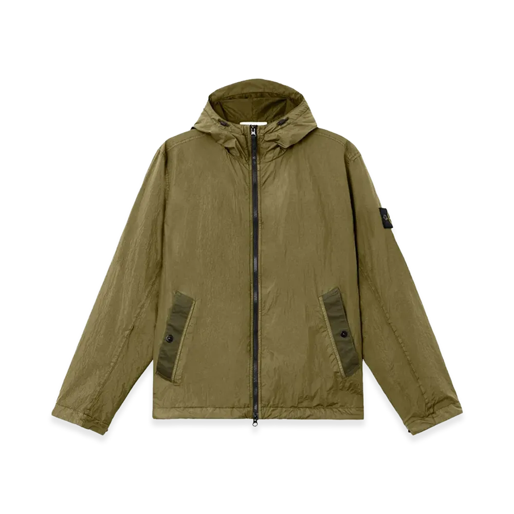 Stone Island 4100001 Crinkle Reps NY "Military Green"