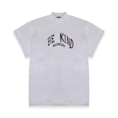 BALENCIAGA Be Kind Crewneck T-Shirt "Grey"