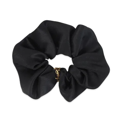 Saint Laurent Women's Chouchou Satin "Black"