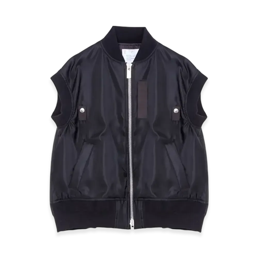 sacai Matsuzakaya Nagoya Store Renewal Commemorative Item Ladies Vest "Black/Black"