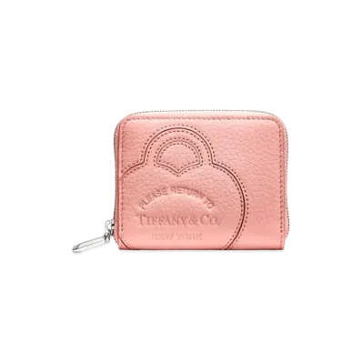 Tiffany & Co. Return To Tiffany Japan Exclusive Small Zip Wallet "Blush Pink"