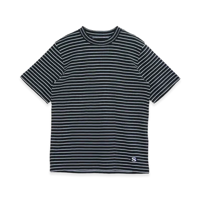 sacai Stripe Cotton Rib T-Shirt "Black"