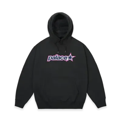 PALACE P Star Hood "Black"