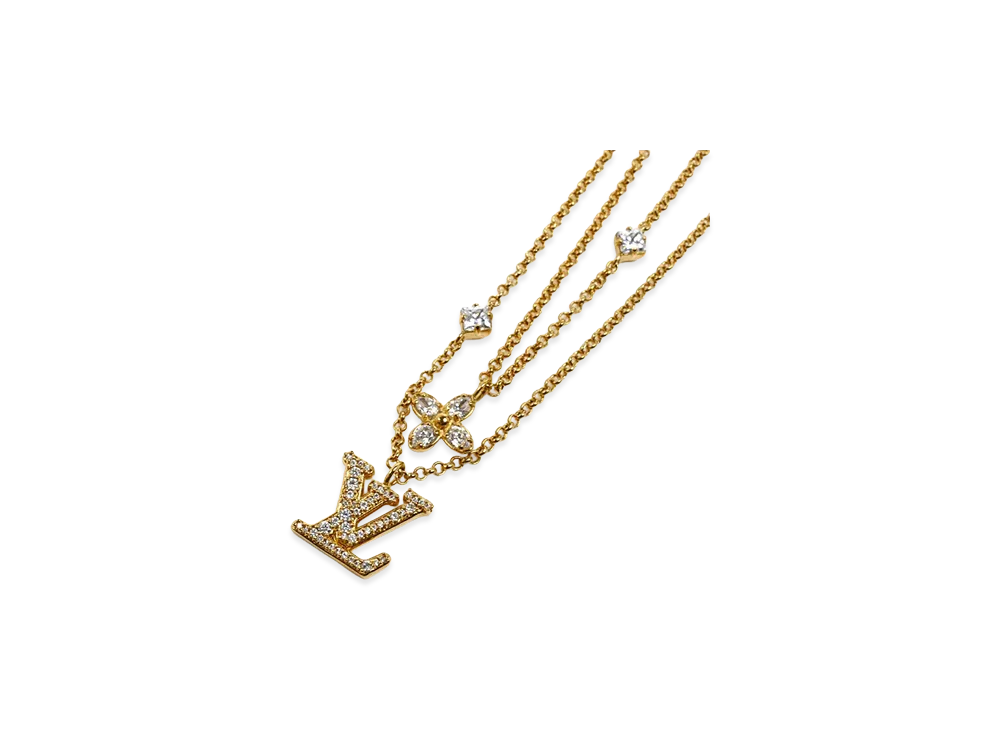Louis Vuitton Necklace Lady LV Necklace "Gold"