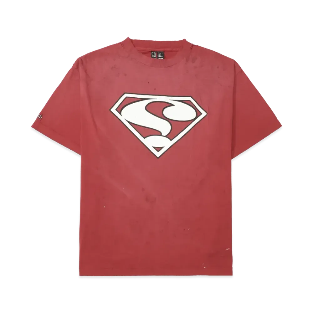 SAINT Mxxxxxx SS Tee ? Question mark "Burgundy"