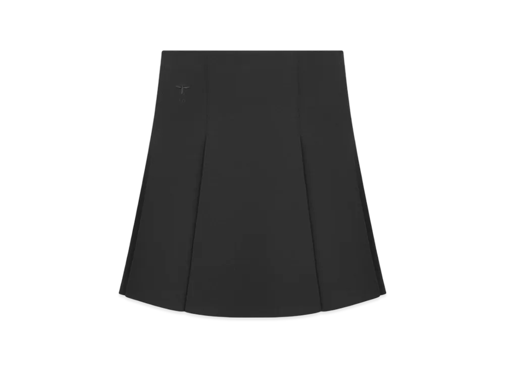 Dior Women's Technical Knit Flared Mini Skirt "Black"