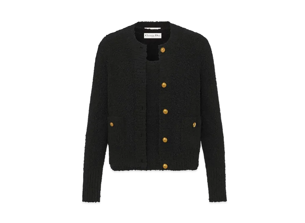 Dior Twinset Cotton and Wool-Blend Knit "Black"