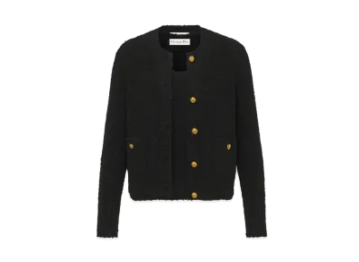 Dior Twinset Cotton and Wool-Blend Knit "Black"