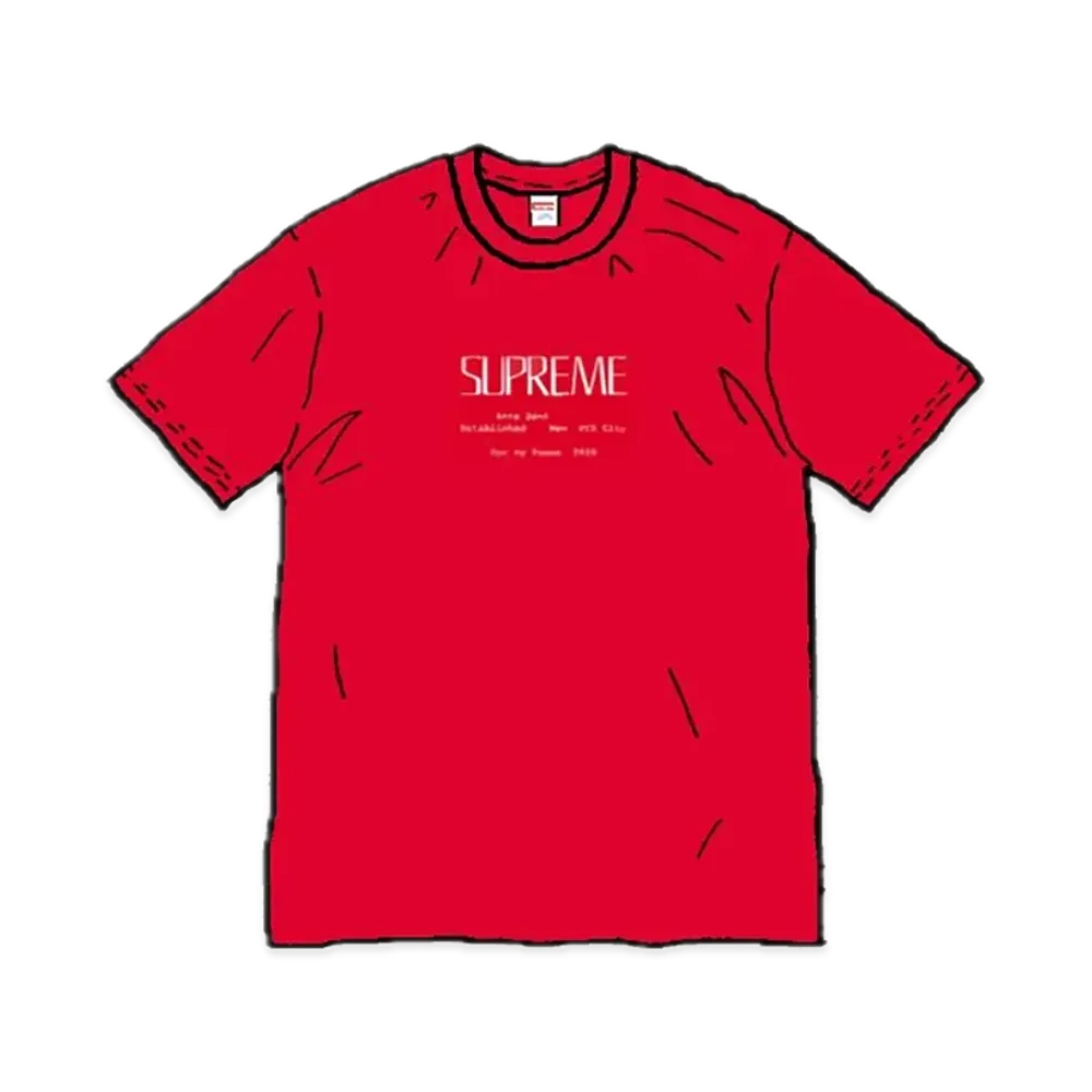 シュプリーム アンノ ドミニ Tシャツ "レッド"