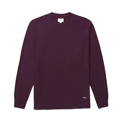 Noah Long Sleeve Recycled Tee "Plum"