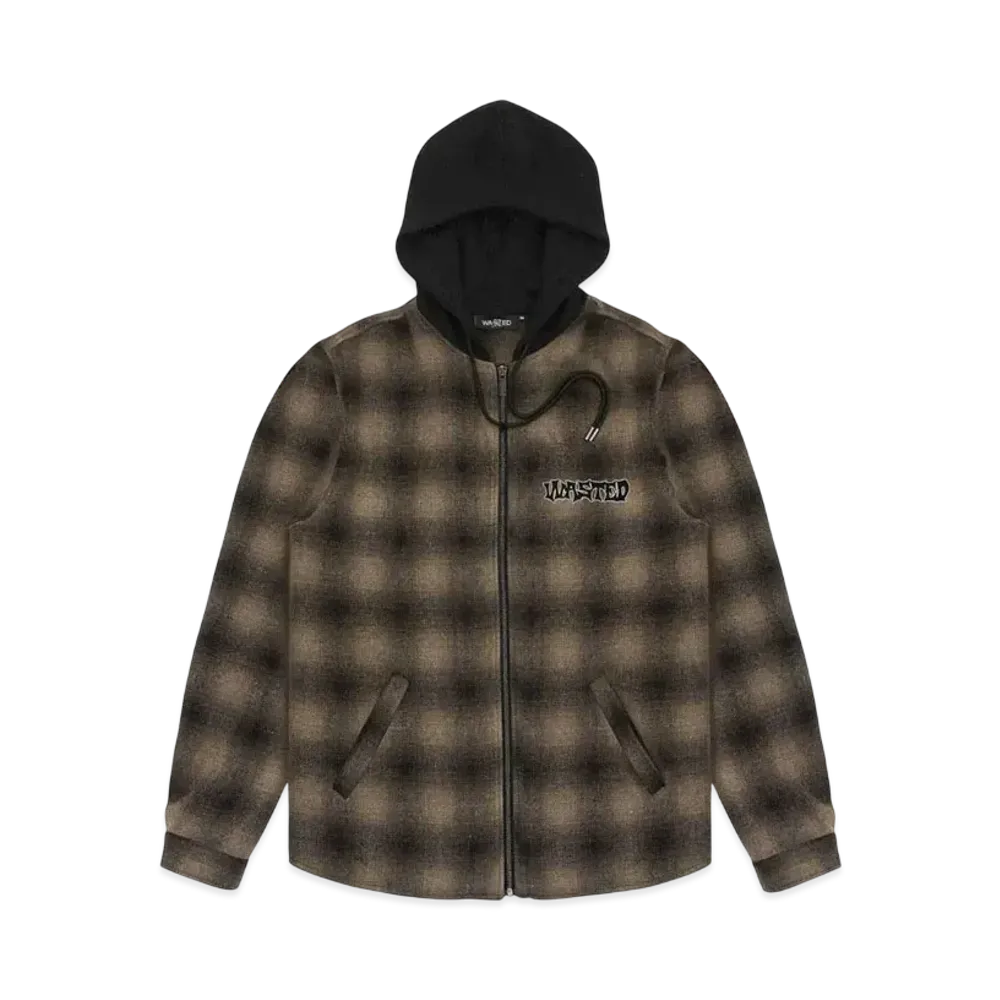 WASTED PARIS Shirt Shadow Plaid Method "Brown"
