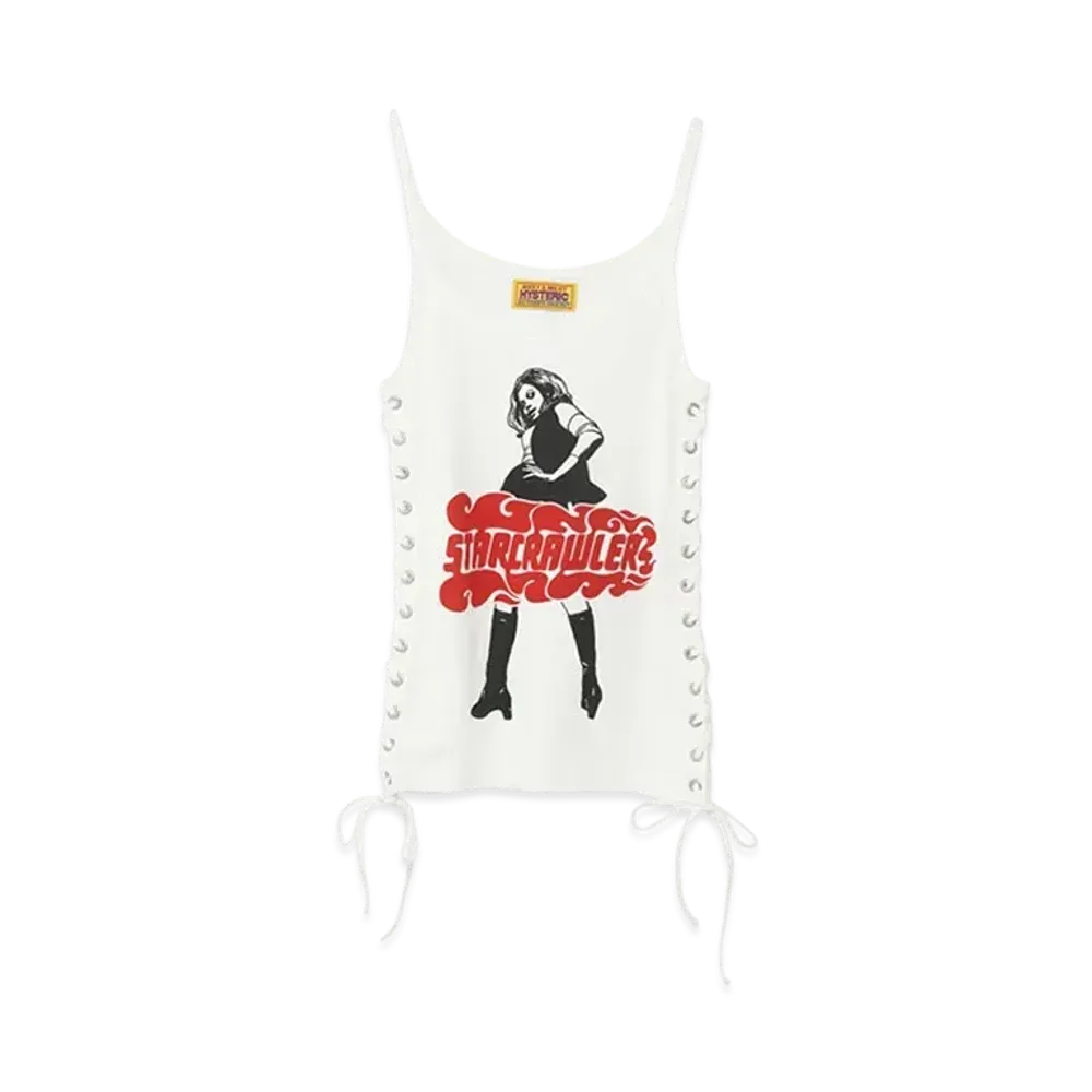 HYSTERIC GLAMOUR x Starcrawler Vixen Girl Lace-Up Camisole "White"