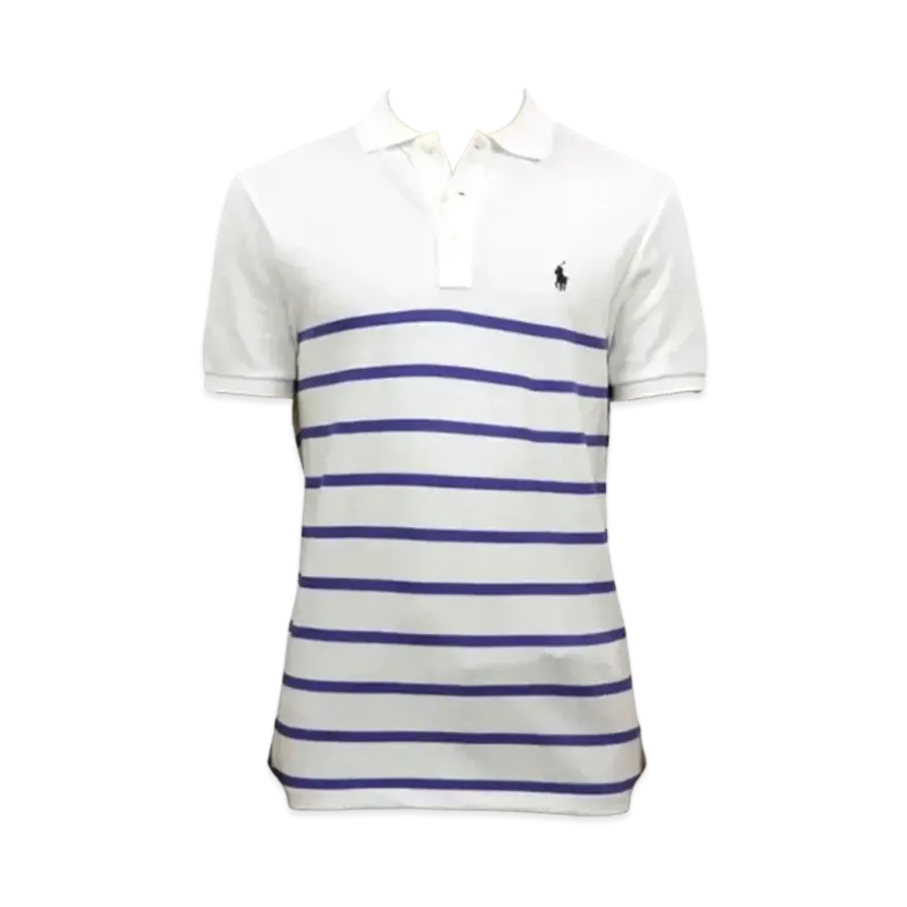 Polo Ralph Lauren Pile Polo Shirt "White/Blue"