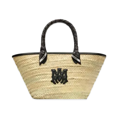 AMIRI Women's MA Raffia Macro Tote "Black"