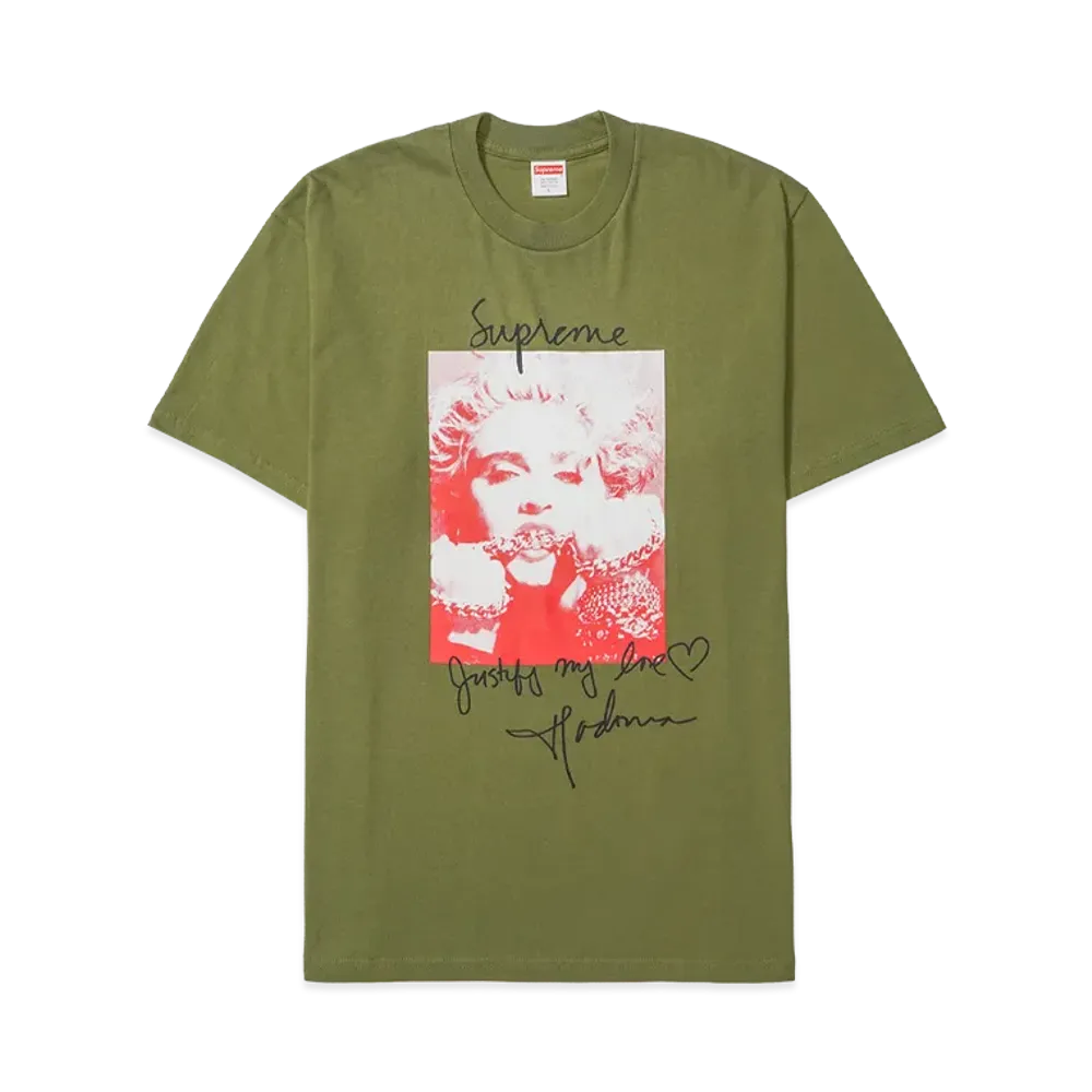 シュプリーム マドンナ Tシャツ "オリーブ"