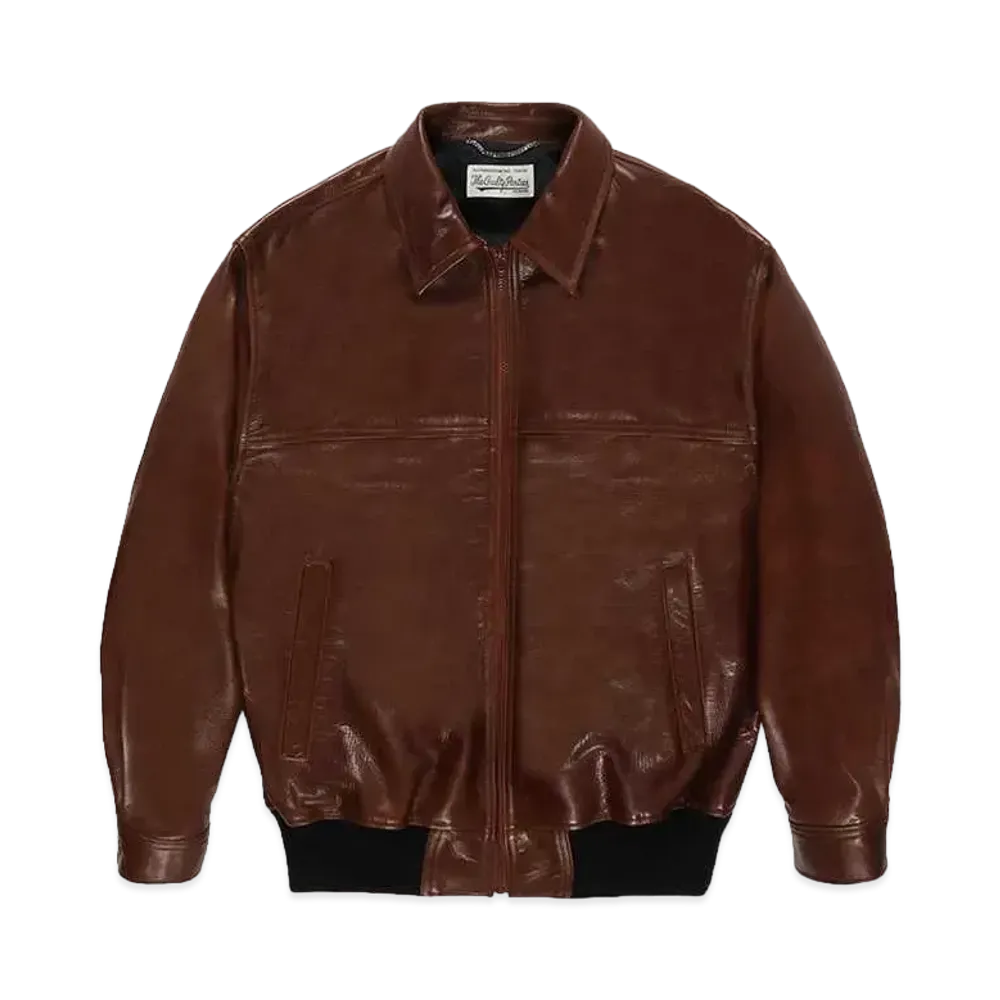 WACKO MARIA Leather Jacket "Brown"