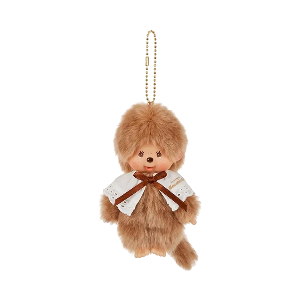 Sekiguchi Sweet Brown Monchhichi Keychain