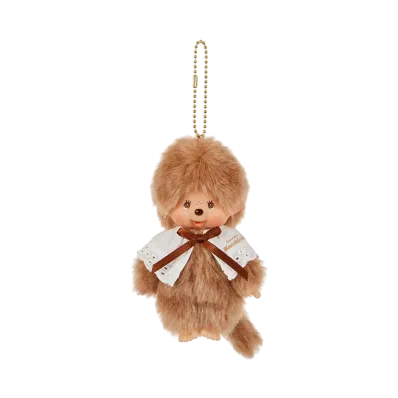 Sekiguchi Sweet Brown Monchhichi Keychain