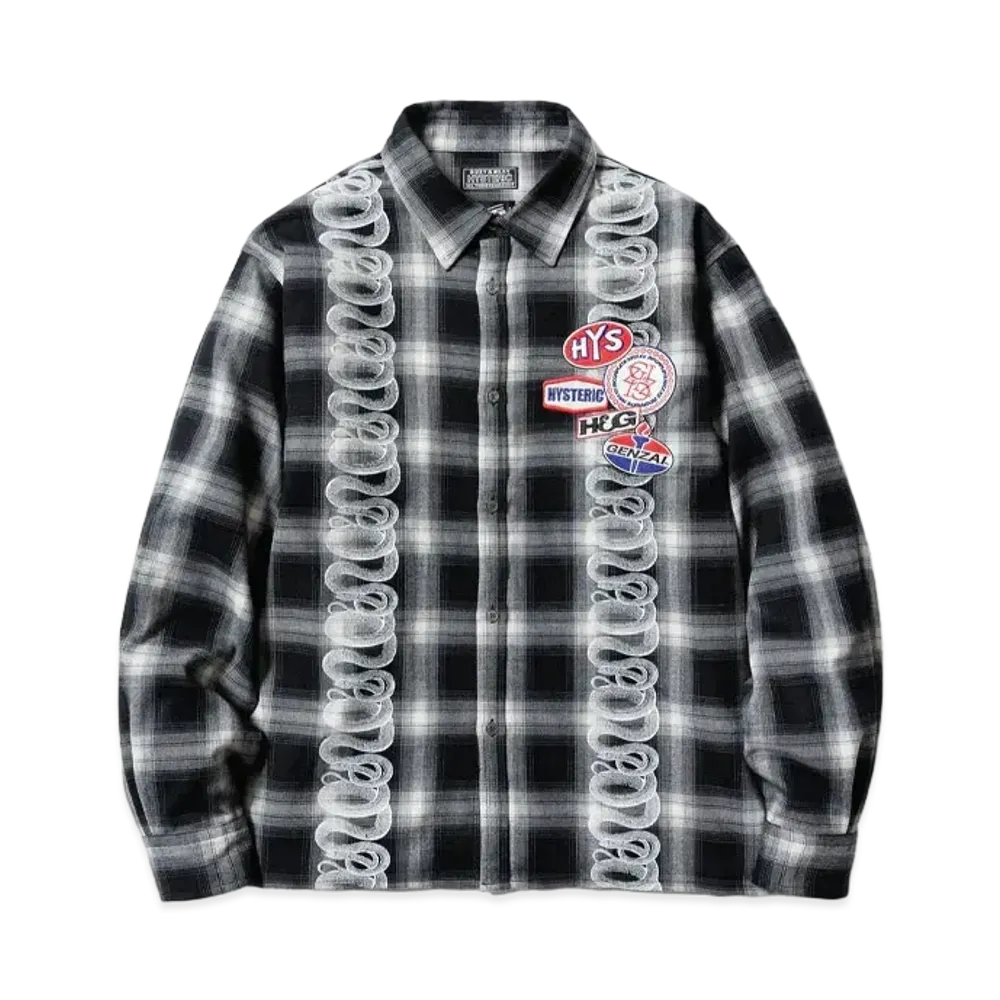 HYSTERIC GLAMOUR x genzai Snake Shirt "Black"