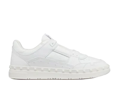 Valentino Garavani White Leather Freedots Sneakers "White"