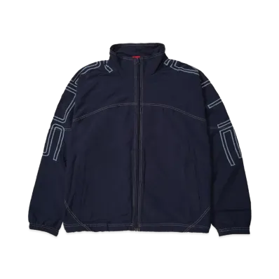 Supreme Spellout Embroidered Track Jacket "Navy"