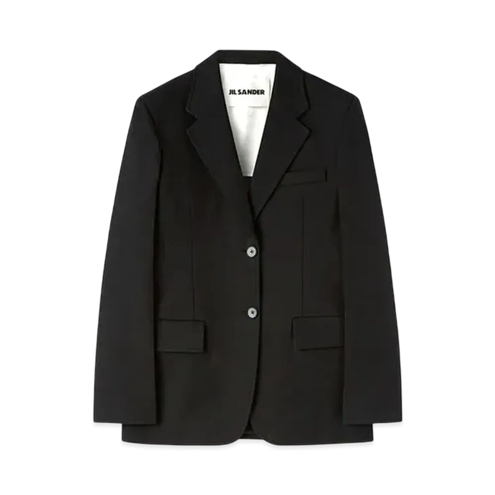 Jil Sander Women's Cotton Tailored Jacket "Black"