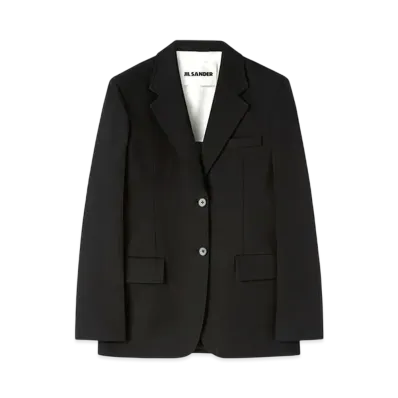 Jil Sander Women's Cotton Tailored Jacket "Black"