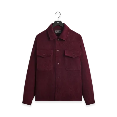 Kith Herringbone Velour Henson Buttondown "Magma"