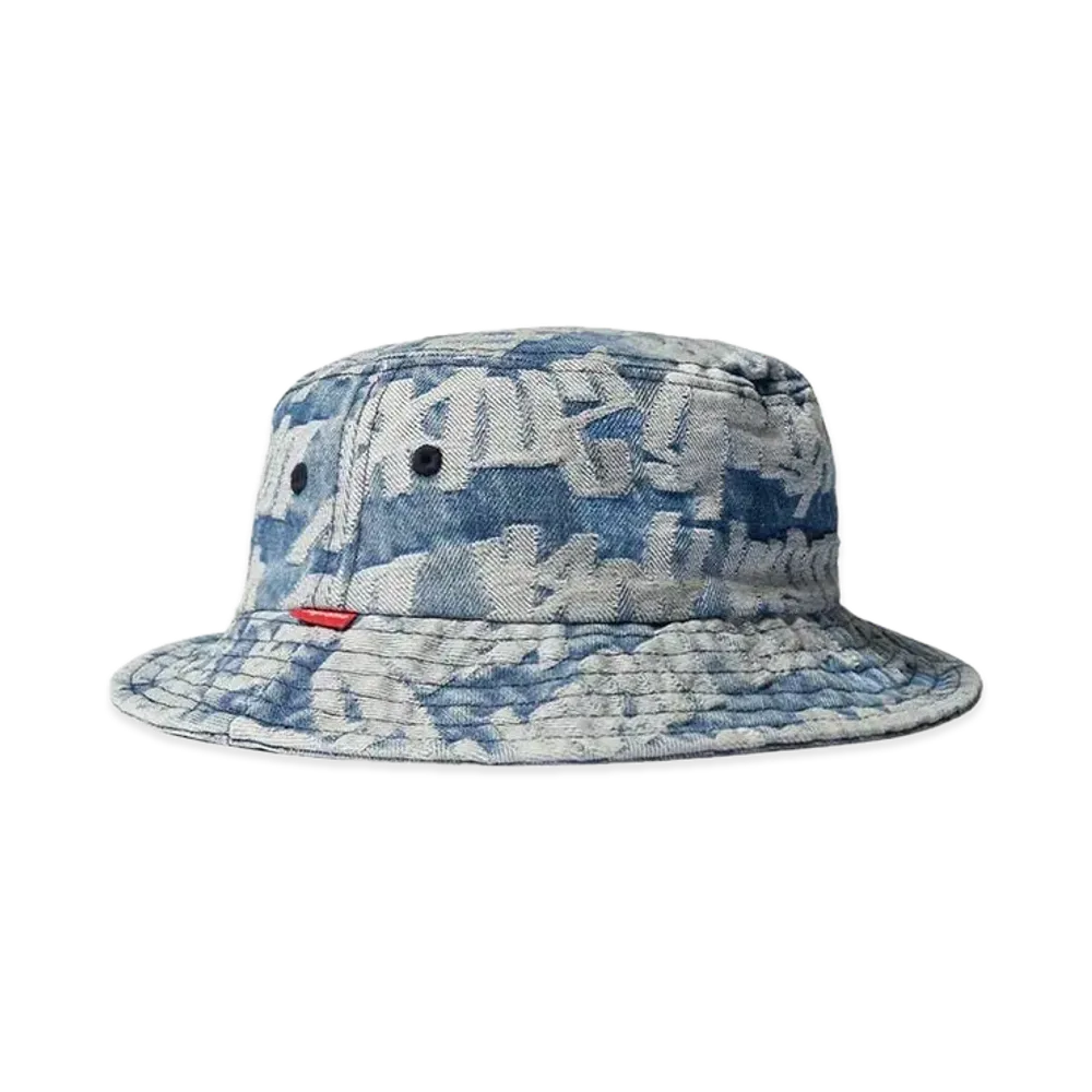 Supreme Fat Tip Jacquard Denim Crusher "Blue"