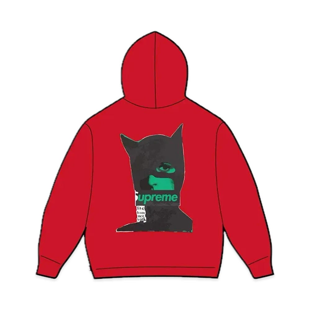 Supreme Catwoman Hooded Sweatshirt "Red"