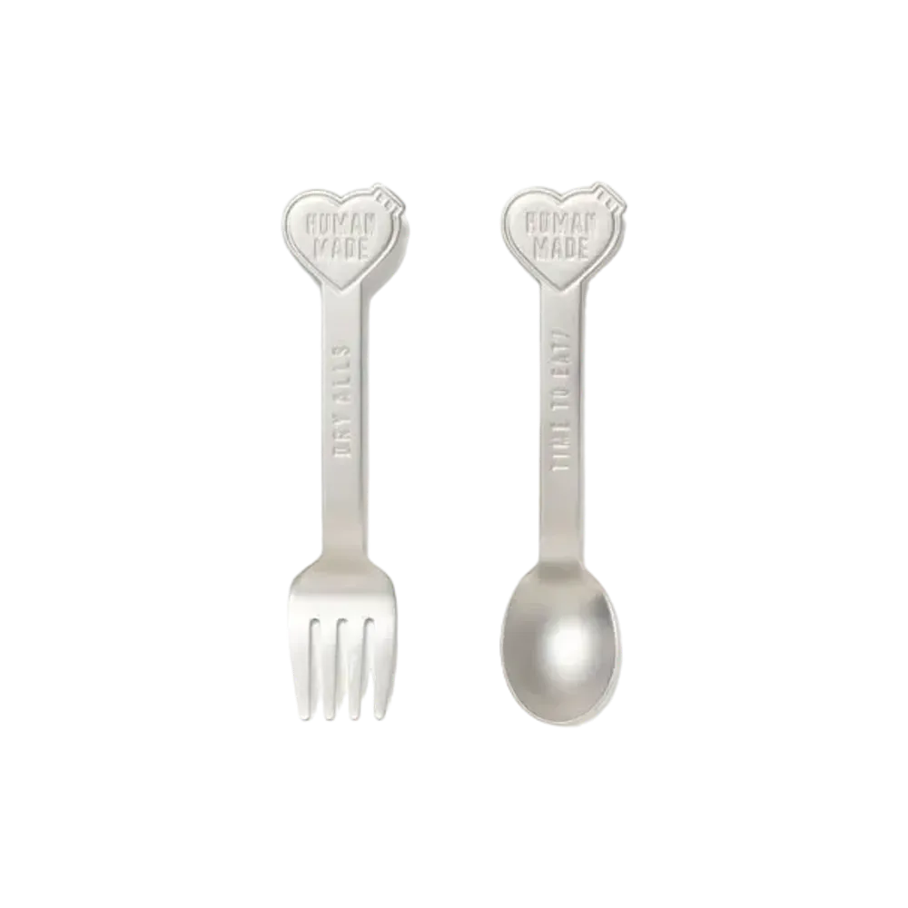HUMAN MADE Heart Spoon & Fork Set "Silver"