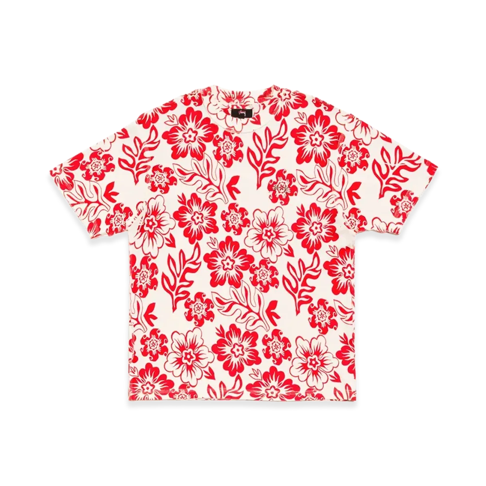 Stussy Lazy Floral Tee "White"