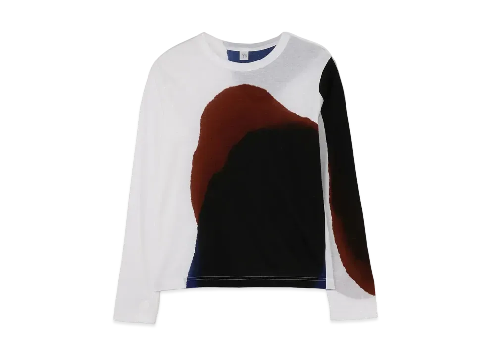 Yohji Yamamoto Y's RUN P PLAIN STICH ROUND NECK LONG SLEEVE "Blue"