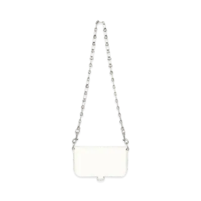 BALENCIAGA Bondage Wallet With Chain "White"