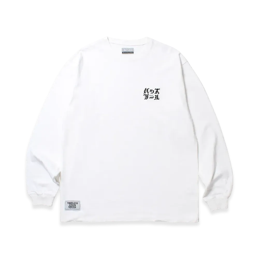 APHRODITEGANG Budspool Logo Embroidery L/S Tee "White"