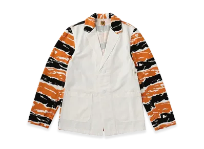 HUMAN MADE Cotton 2B Casual Jacket "White/Orange"