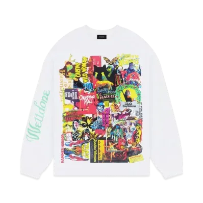 WE11DONE Horror Collage Top "White"