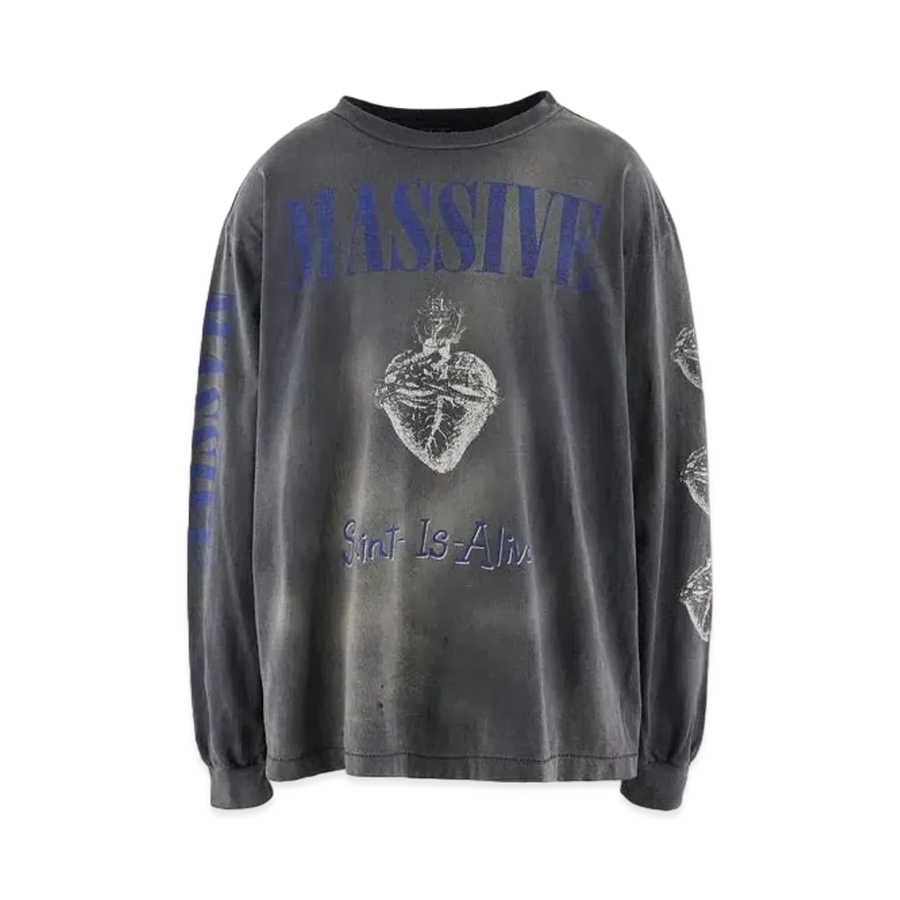 SAINT Mxxxxxx 23AW Massive LS Tee "Black"