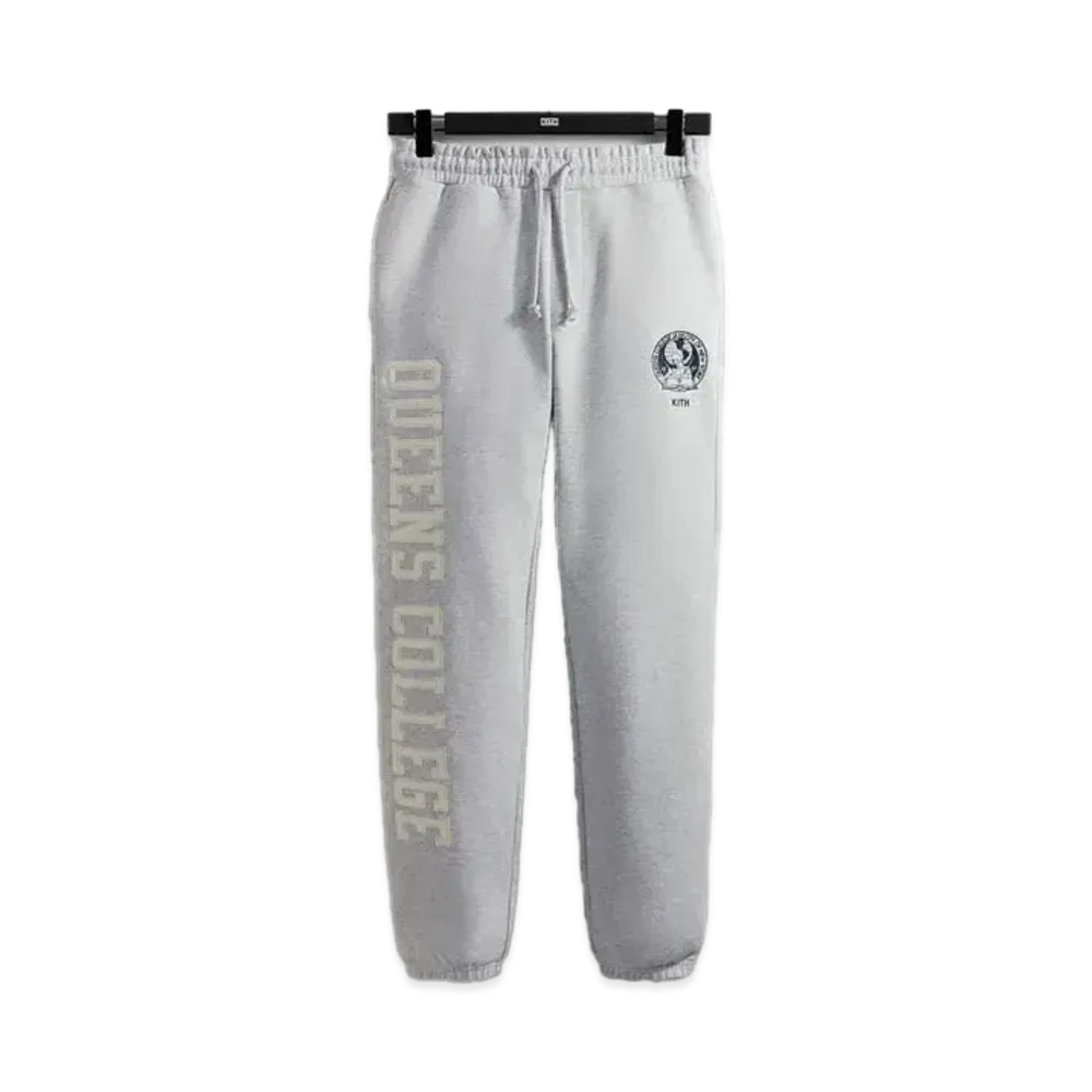 Kith x Russell Athletic x CUNY Queens College Sweatpants "Light Heather Grey"