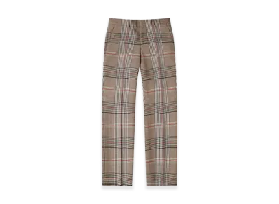 Burberry Tartan Plaid Tail Pants "Beige"