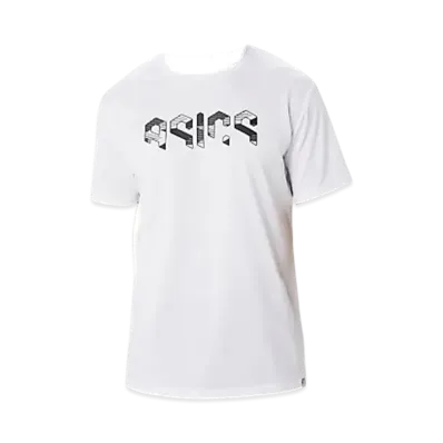 Asics Hex Graphic Dry Shirt "Brilliant White/Performance Black"
