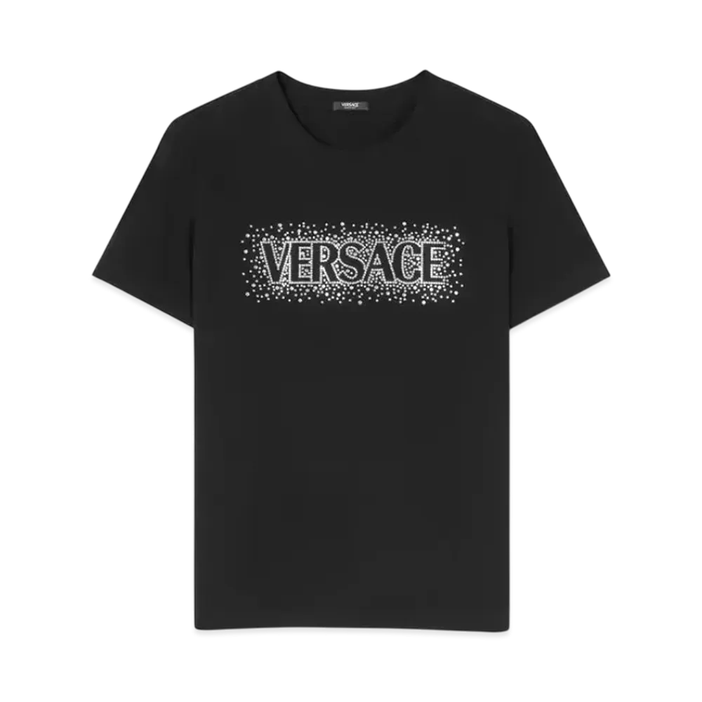 Versace Cielo Stellato Logo Slim-Fit T-Shirt "Black"